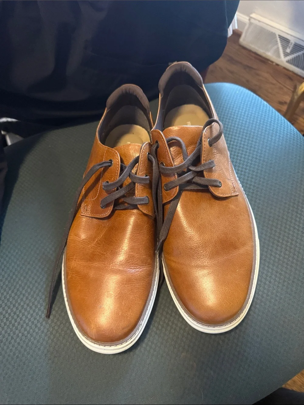 Franco Fortini Brown Leather Chukka Lace-Up Shoes